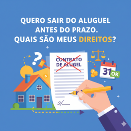 Imagem da notícia Quero Sair do Aluguel Antes do Prazo. Quais São Meus Direitos?